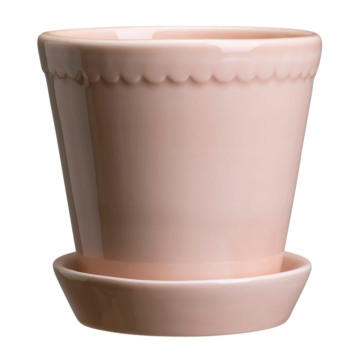 Helena flower pot glazed Ø18 cm - quartz rose - Bergs Potter