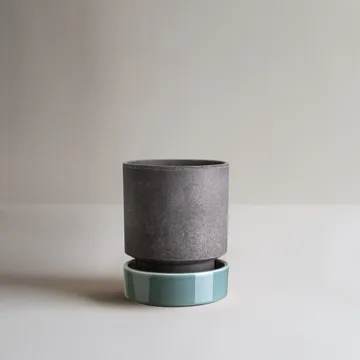 Hoff plant pot - Ø18 cm, Raw Grey-Misty Blue (grey-blue) - Bergs Potter