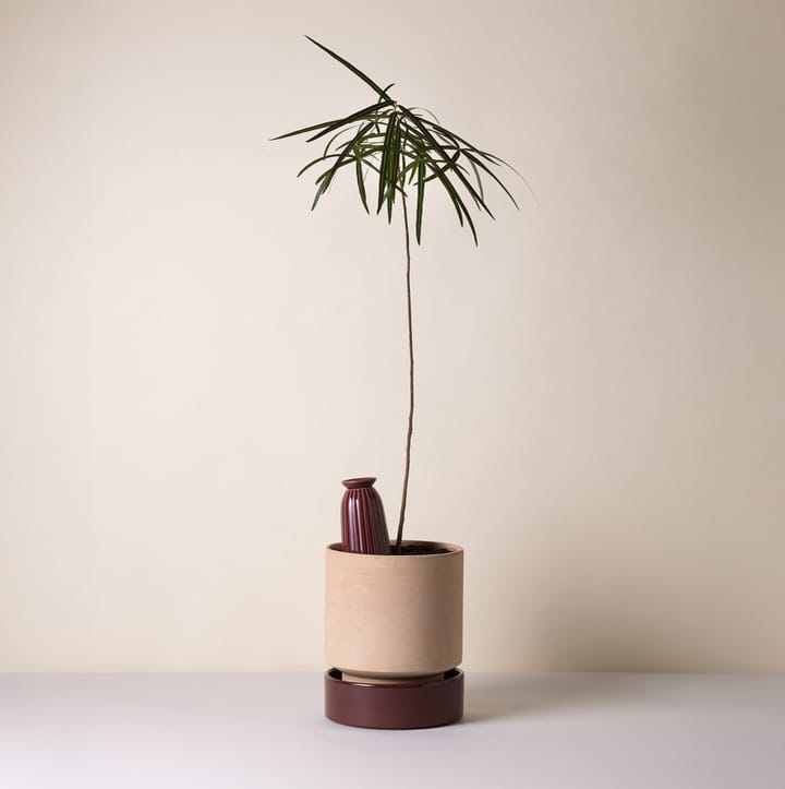 Hoff pot, Ø18 cm, Raw Rosa-Deep Burgundy Bergs Potter