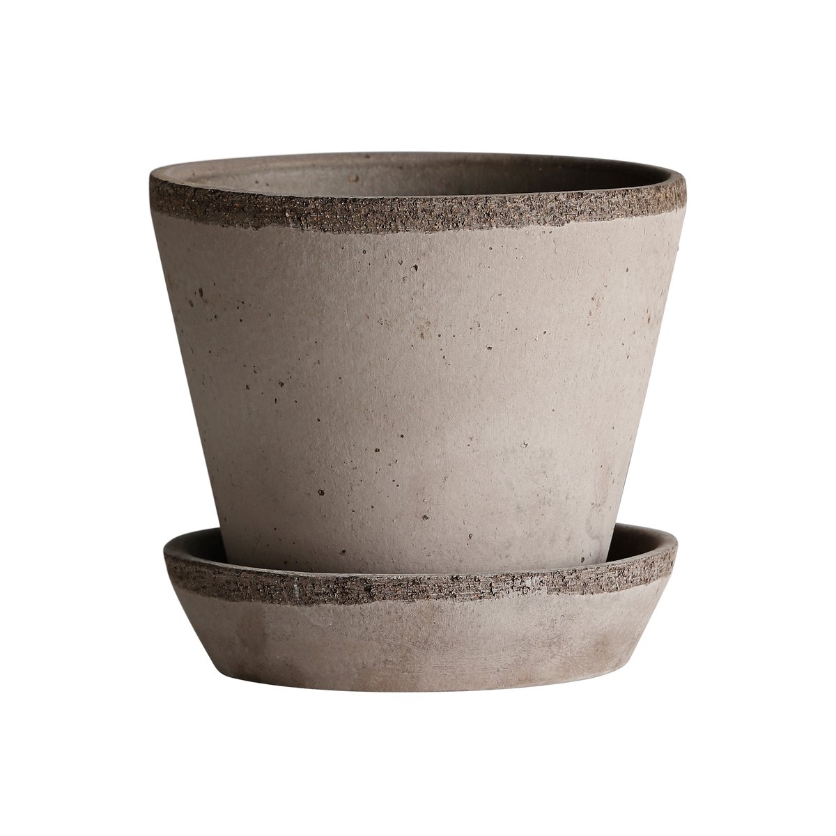 Bergs Potter Julie flower pot o17 cm grey | Scandinavian Design | Flower pots | Grey