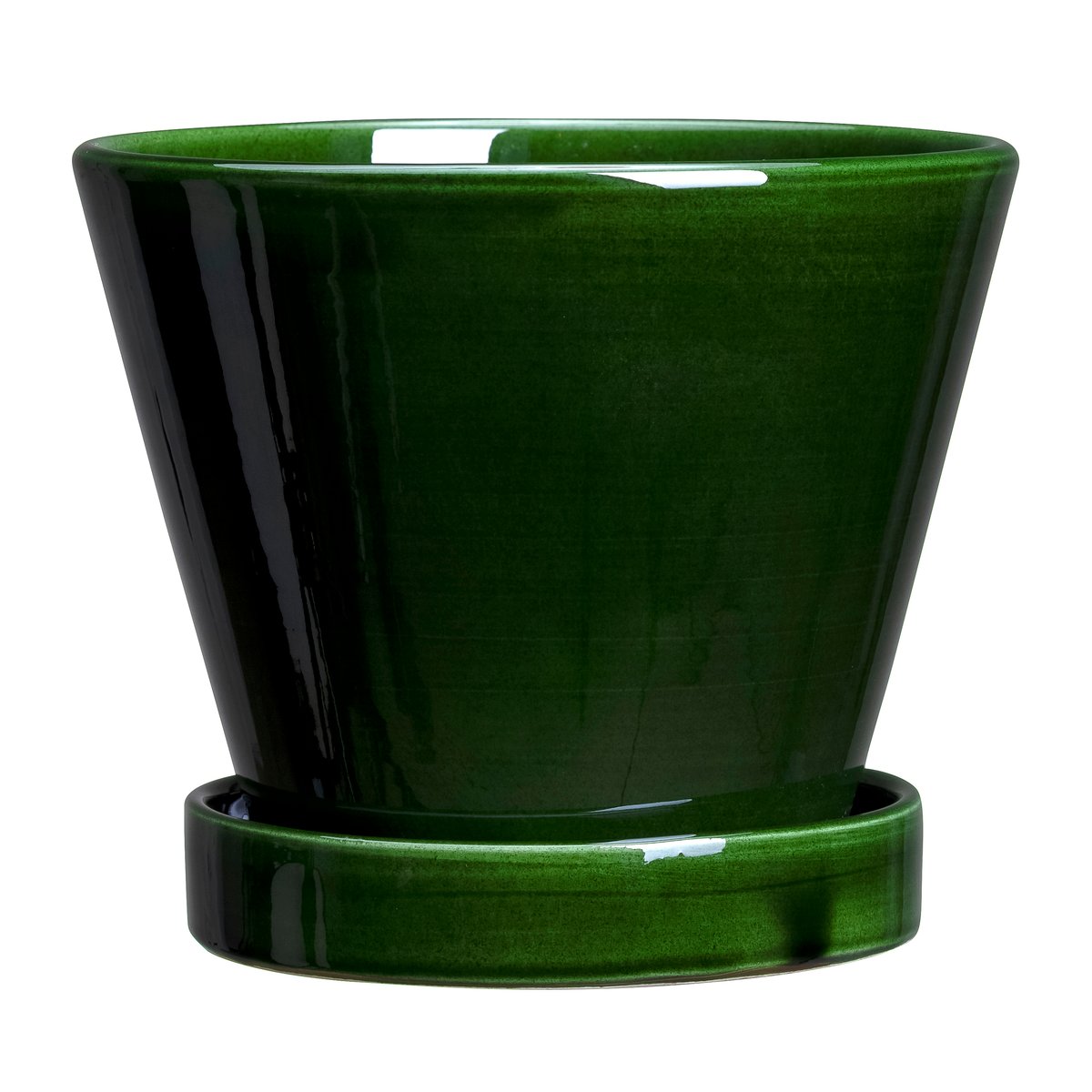 Bergs Potter Julie flower pot glazed o19 cm Green emerald