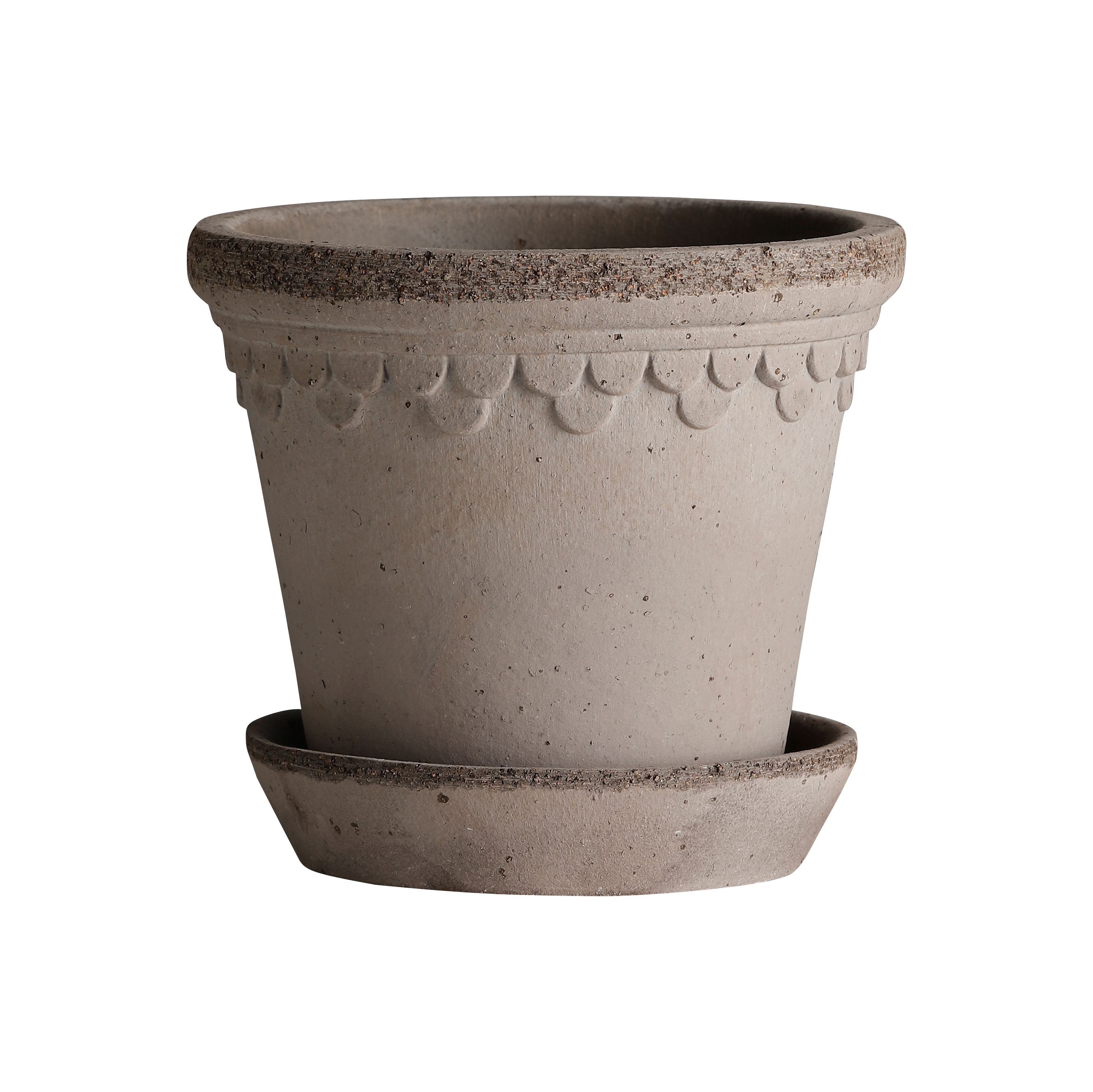 C*Y様 Bergs Potter Copenhagen Mineral Whi Københavner Pot with Saucer - Glazed Mineral White – Hedges