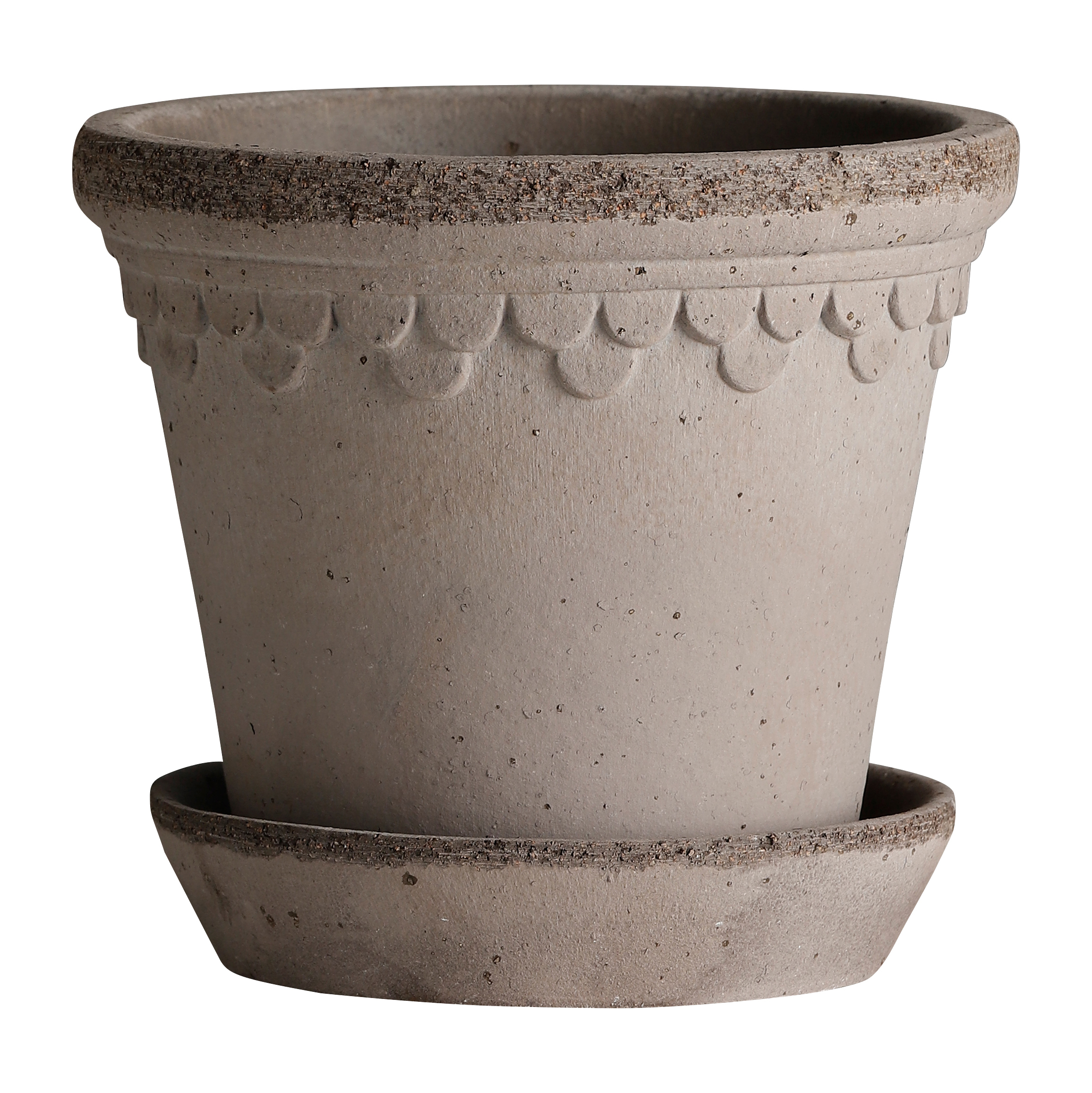 C*Y様 Bergs Potter Copenhagen Mineral Whi Københavner Pot with Saucer - Glazed Mineral White – Hedges