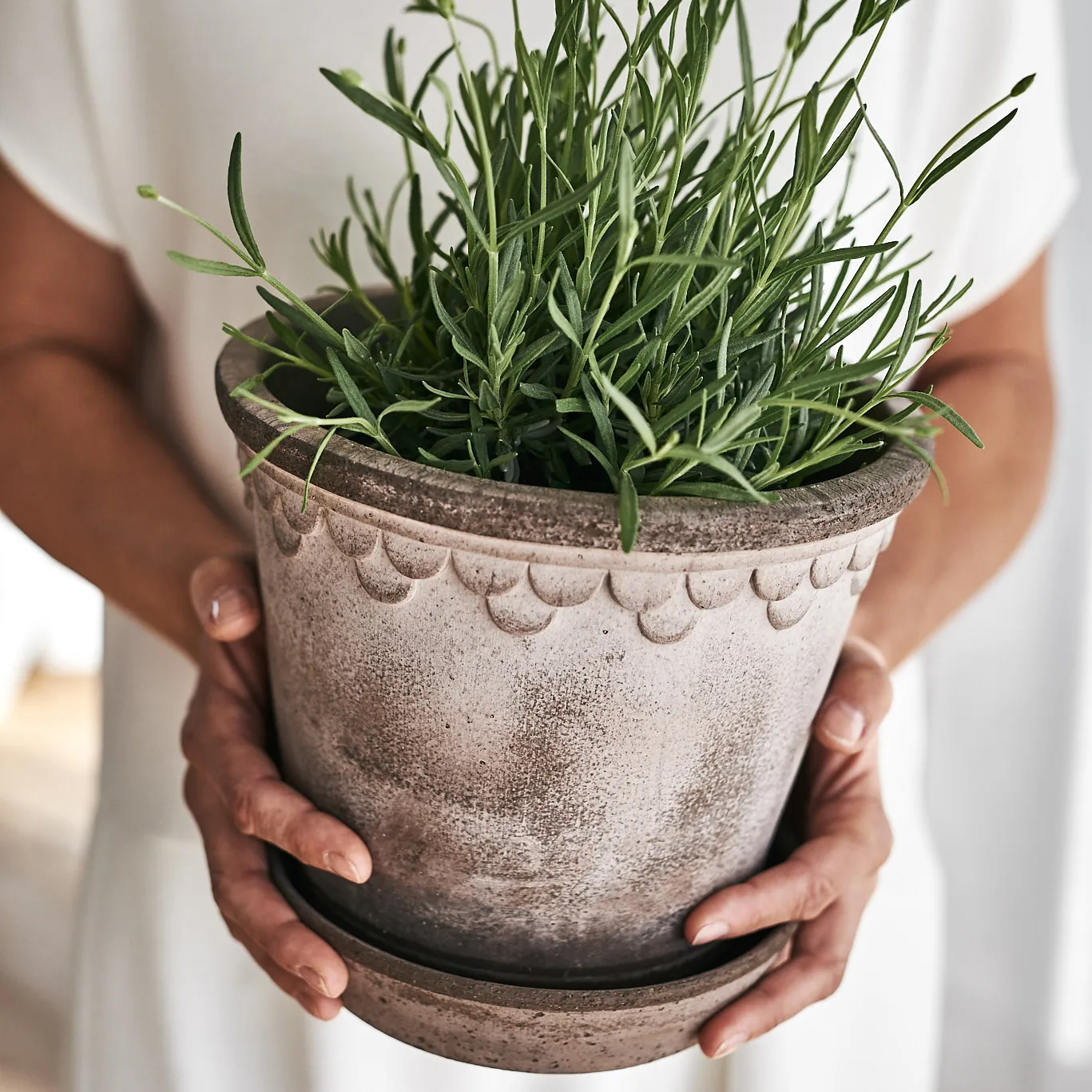 Københavner flower pot 21 cm, Grey Bergs Potter