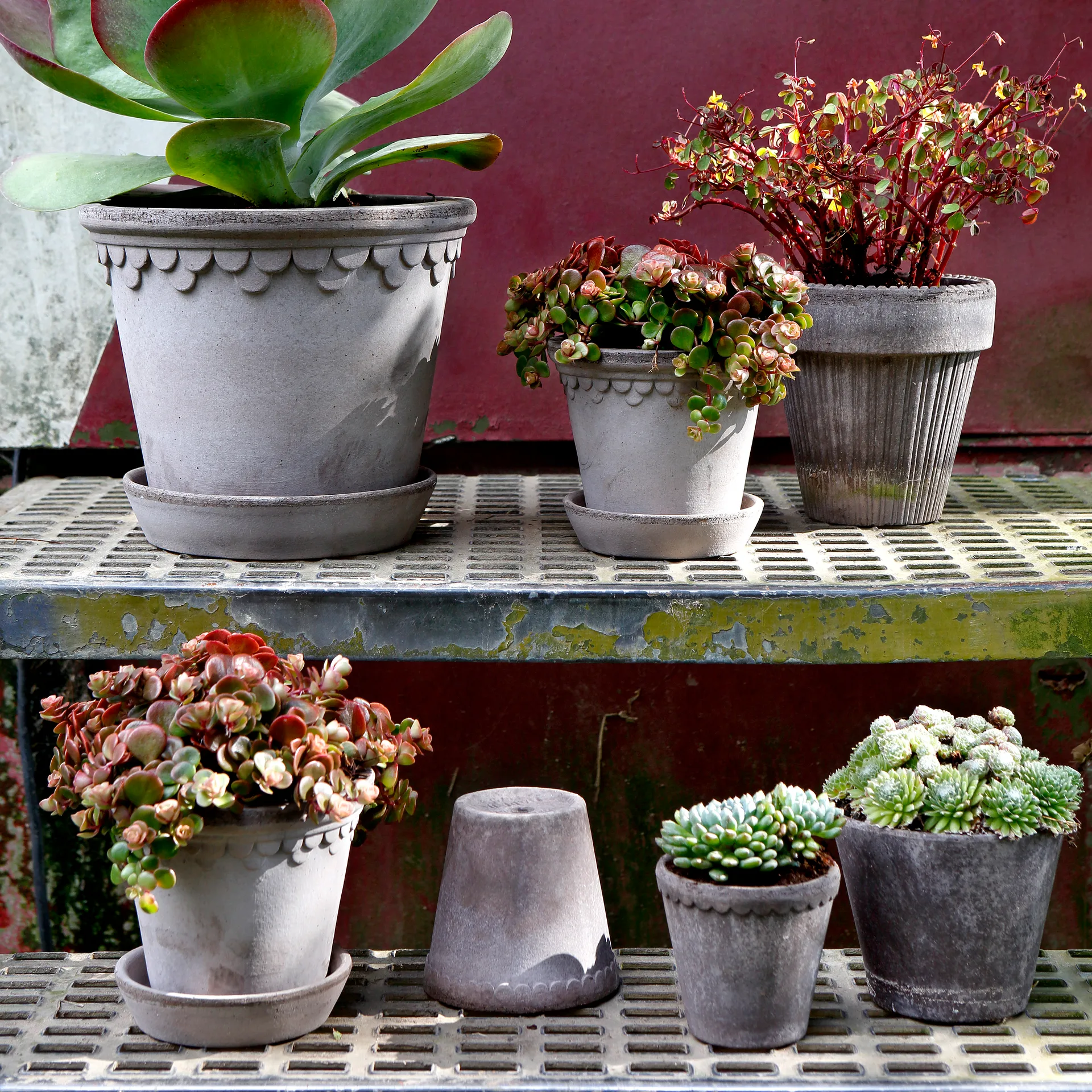 Københavner flower pot 21 cm, Grey Bergs Potter