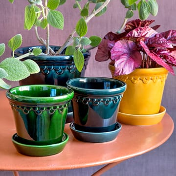 Københavner flower pot glazed Ø18 cm - Yellow - Bergs Potter