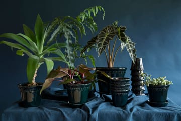 Københavner flower pot glazed Ø25 cm - blue - Bergs Potter