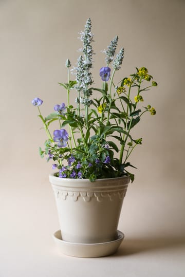 Københavner flower pot glazed Ø25 cm - Sand stone - Bergs Potter