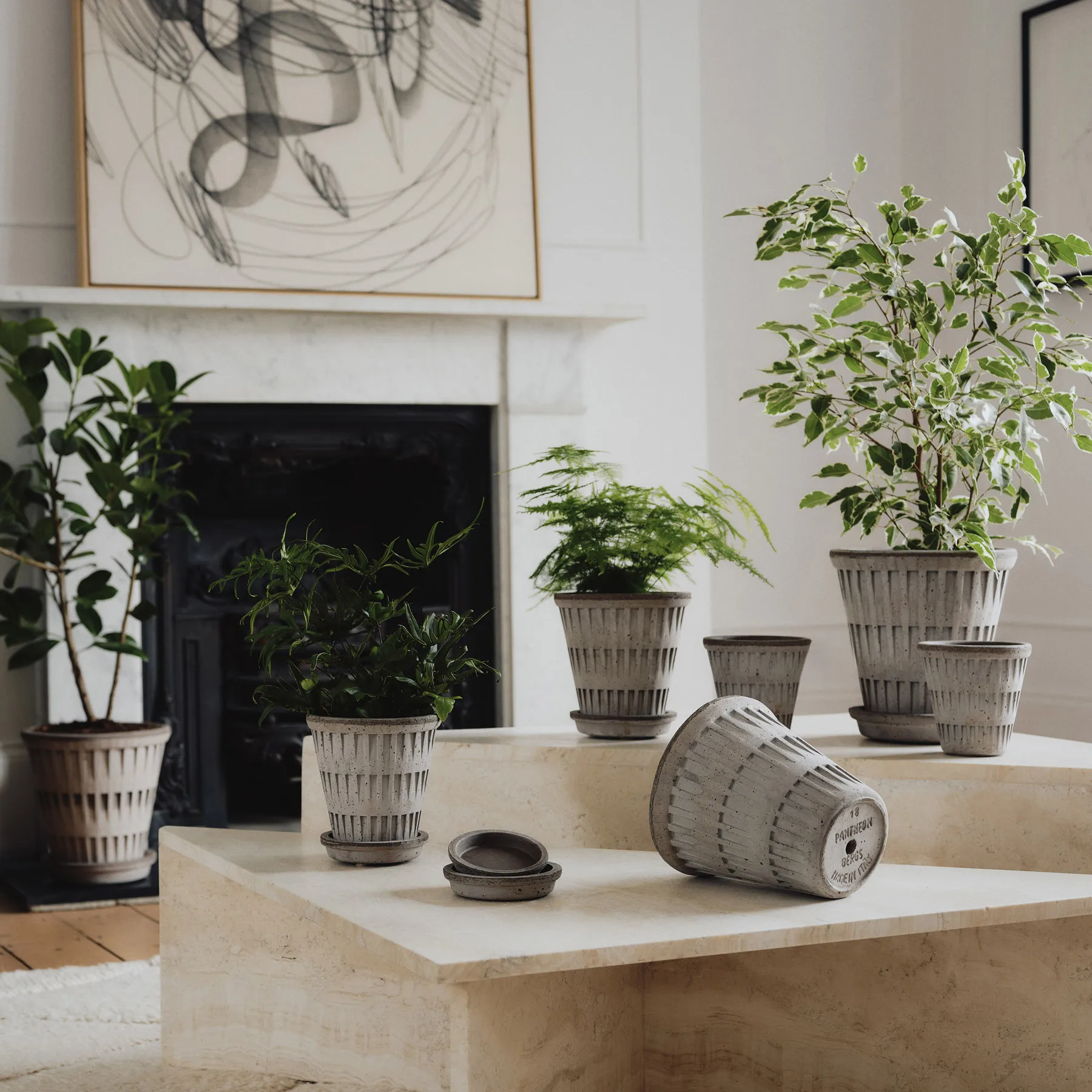 Pantheon raw pot, Grey, Ø25 cm Bergs Potter