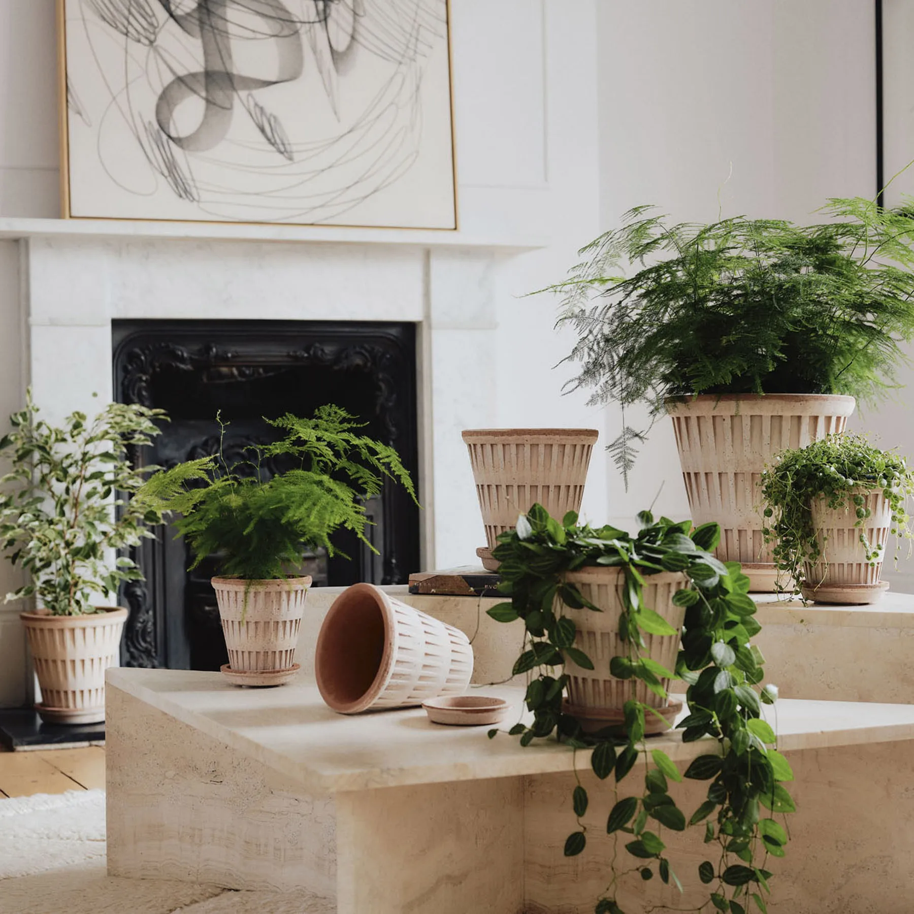 Pantheon raw pot, Pink, Ø25 cm Bergs Potter