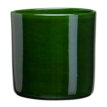 Romeo flower pot glazed Ø11 cm - green - Bergs Potter