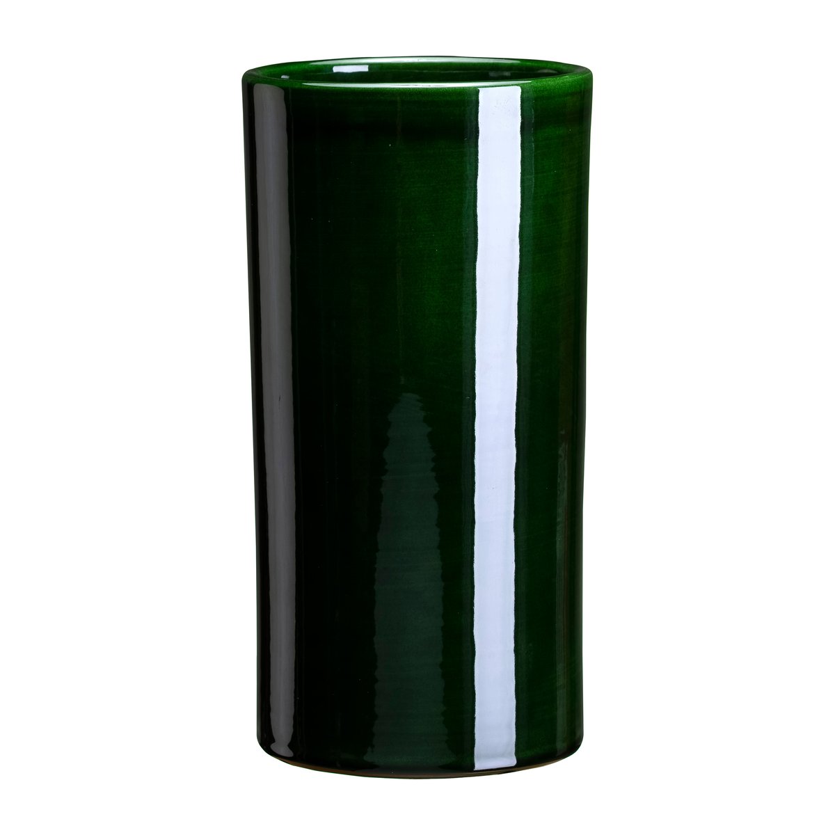 Bergs Potter Romeo vase glazed o12 cm Green | Scandinavian Design | Vases | Green