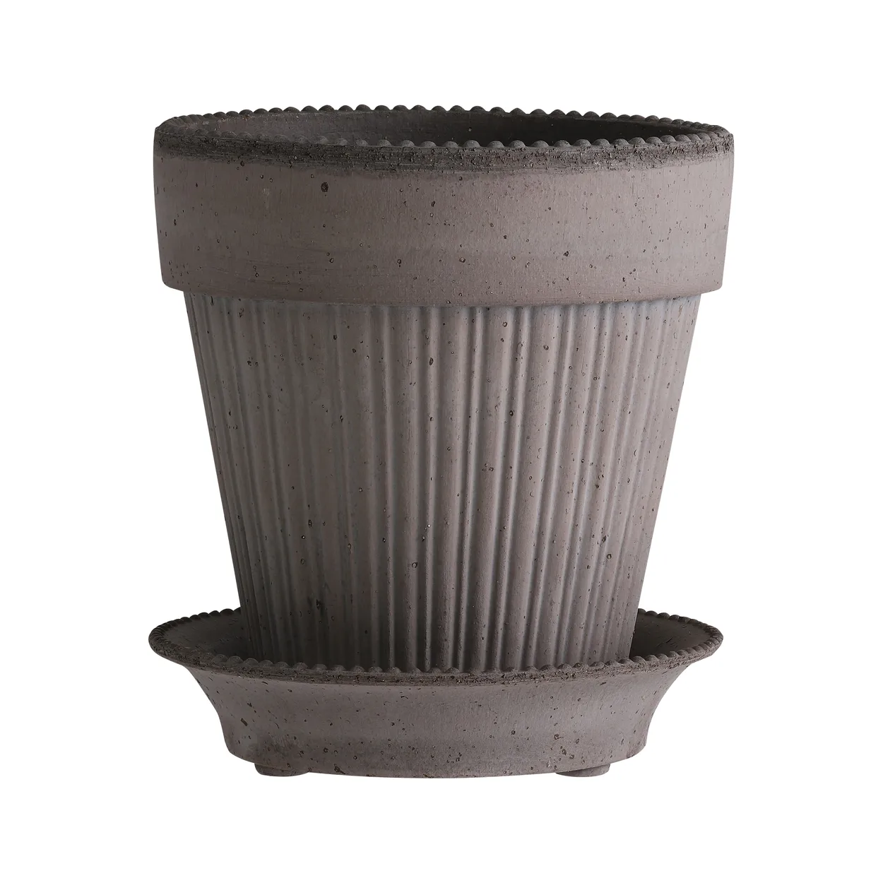 Bergs Potter Simona flower pot 14 cm Grey | Scandinavian Design | Flower pots | Grey