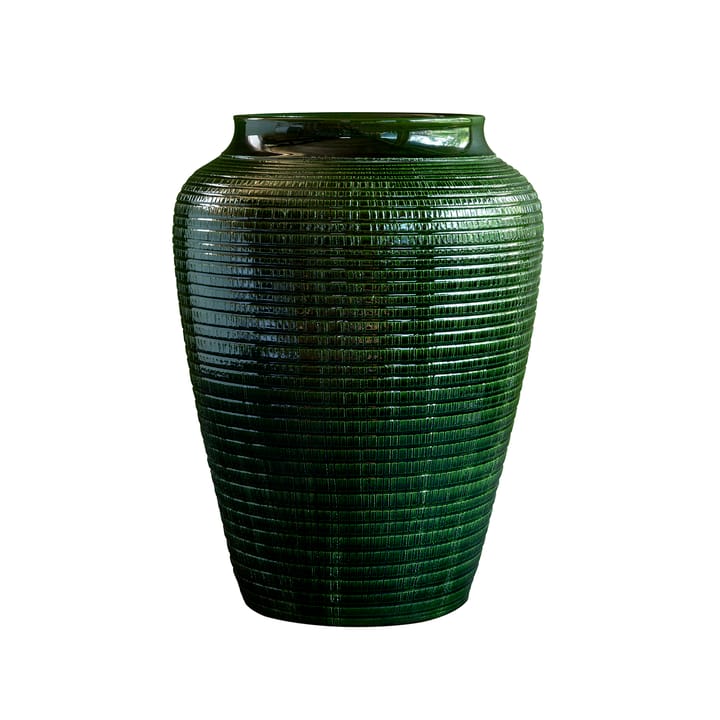 Willow vase glazed 25 cm - Green emerald - Bergs Potter