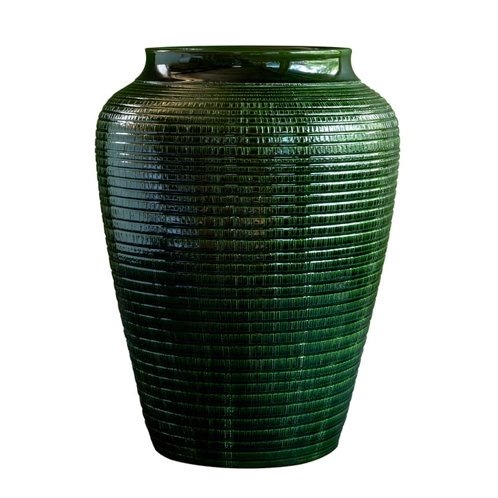 Willow vase glazed 35 cm - Green emerald - Bergs Potter