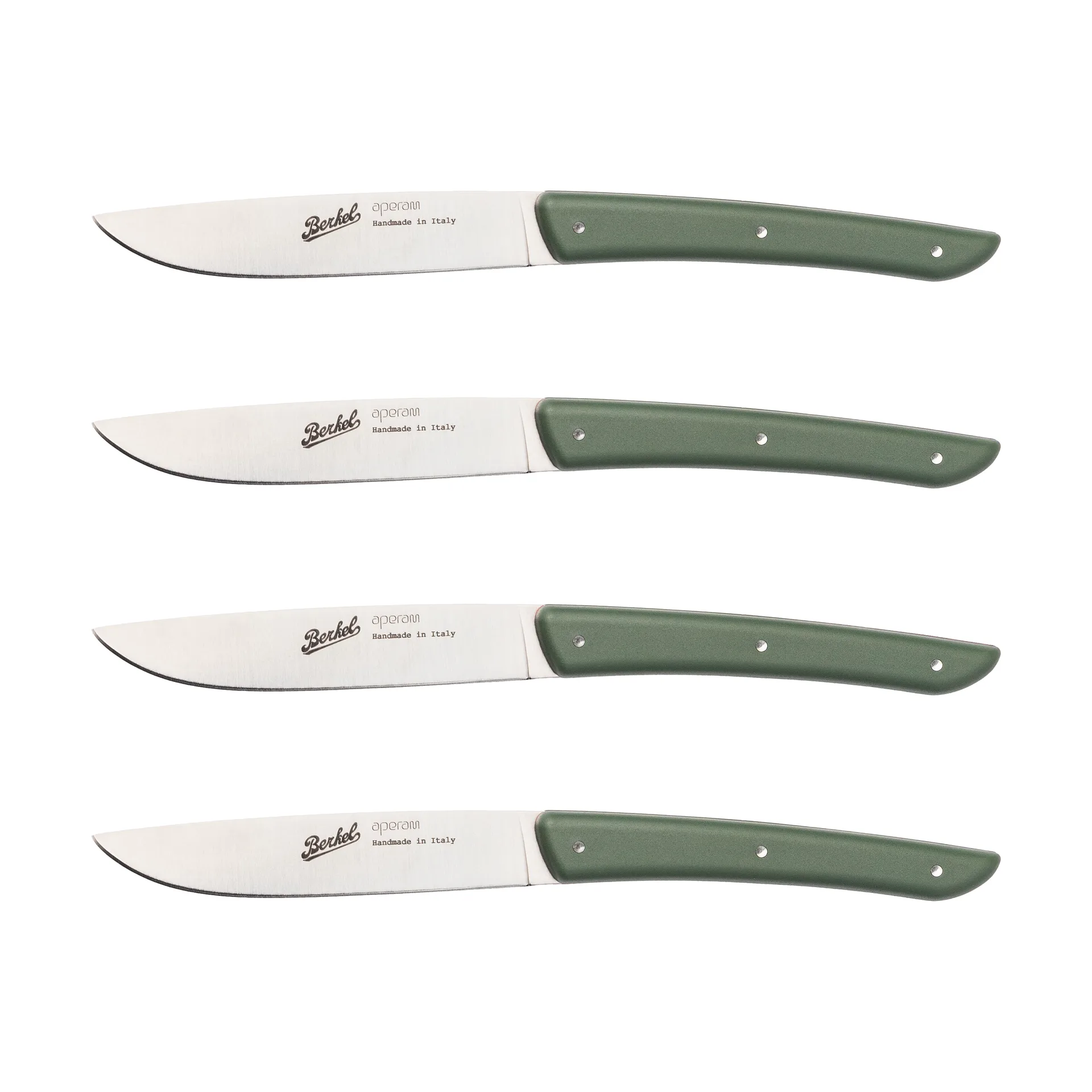 Color steak knife 4-pack 11 cm, Olive Green Berkel