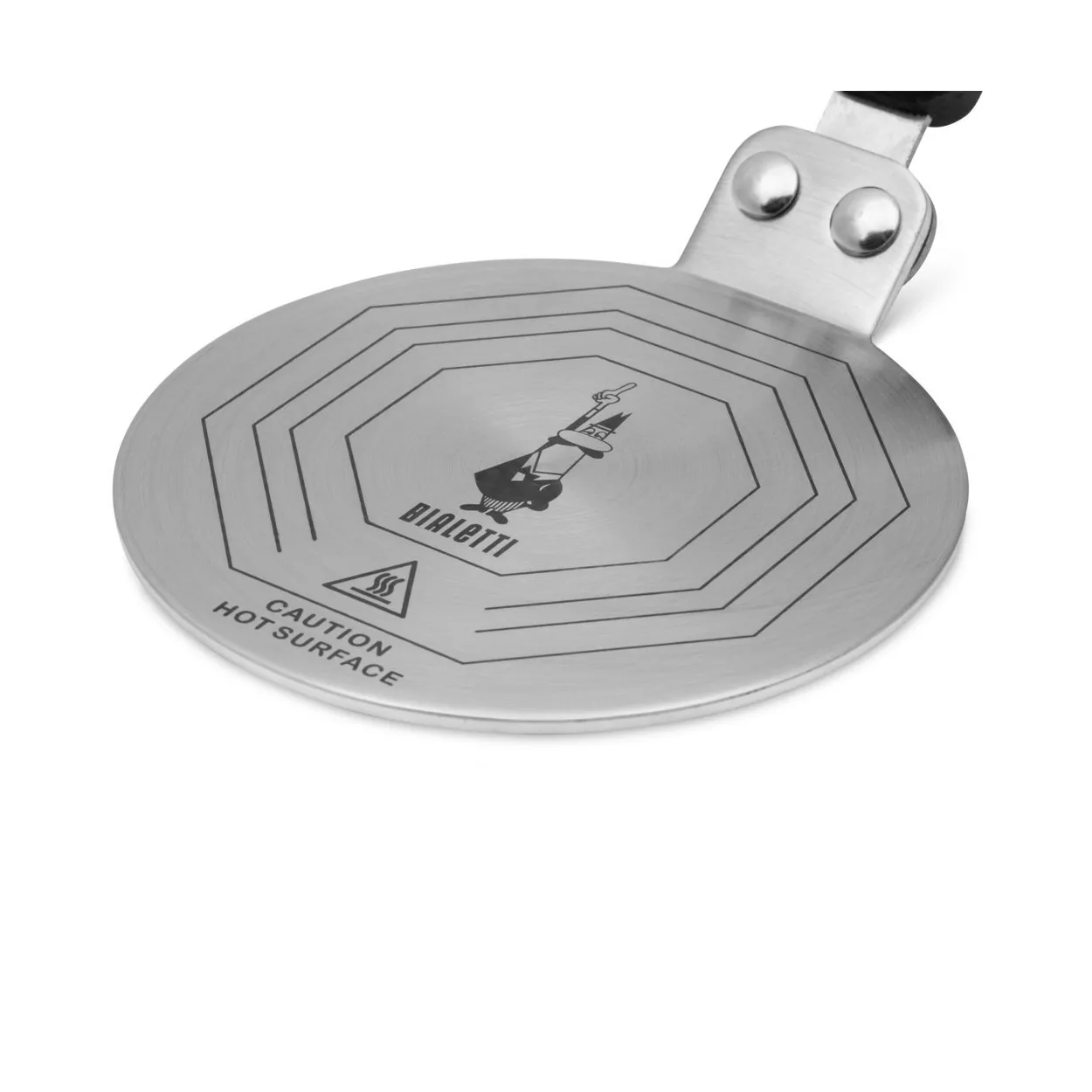 Bialetti induction plate o13 cm Silver-black | Scandinavian Design | Silver-coloured