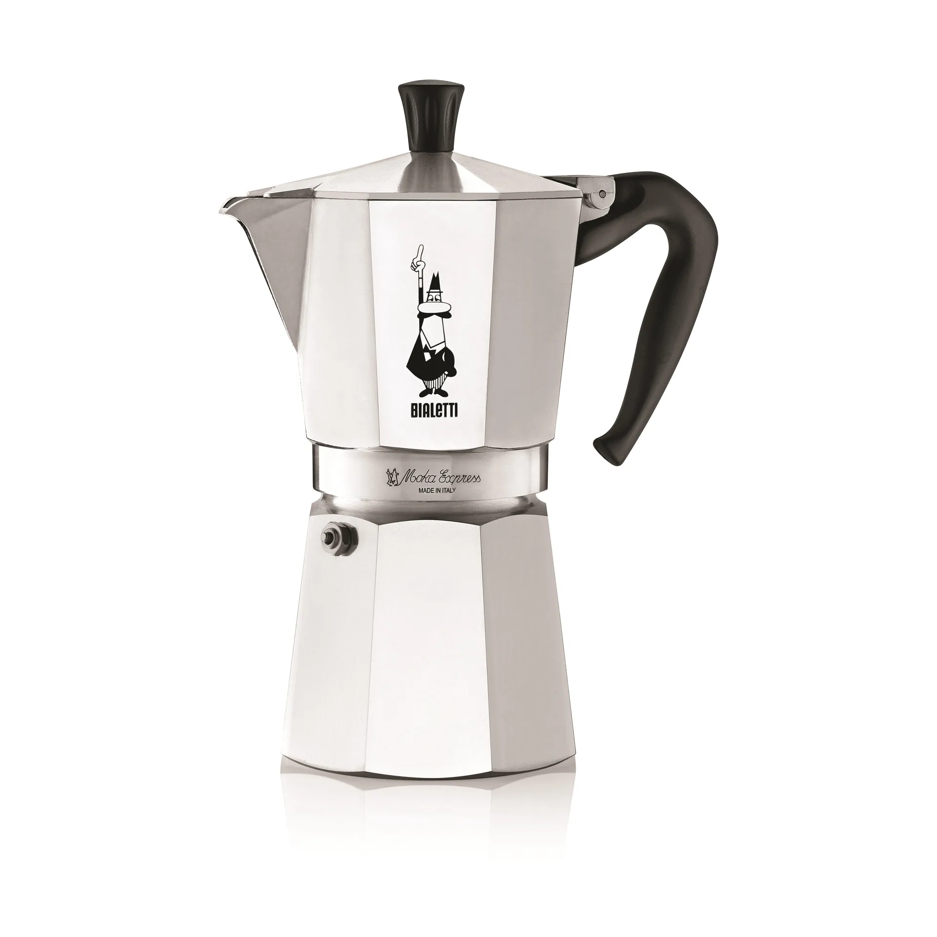 Moka coffee maker 9 cups, Silver Bialetti