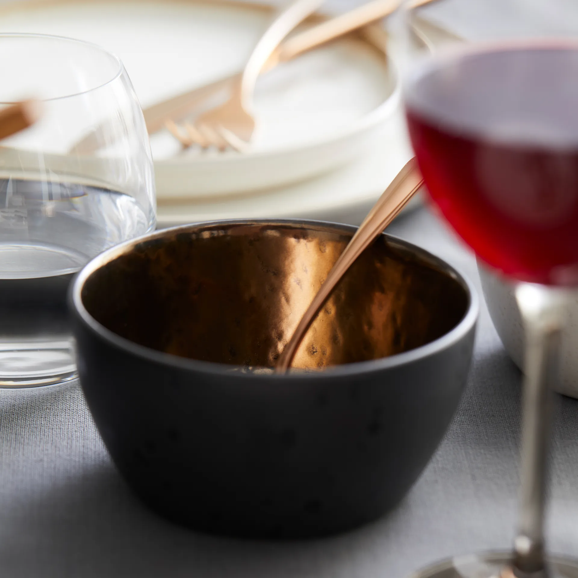 Bitz bowl Ø 10 cm black, Black-bronze Bitz