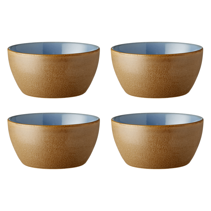 Bitz Bitz bowl 4-pack Ø12 cm Wood-ocean