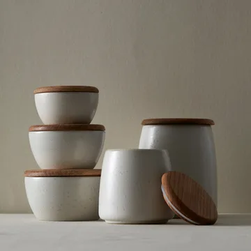 Bitz bowl set 3-pack with matte lid - matte off white - Bitz