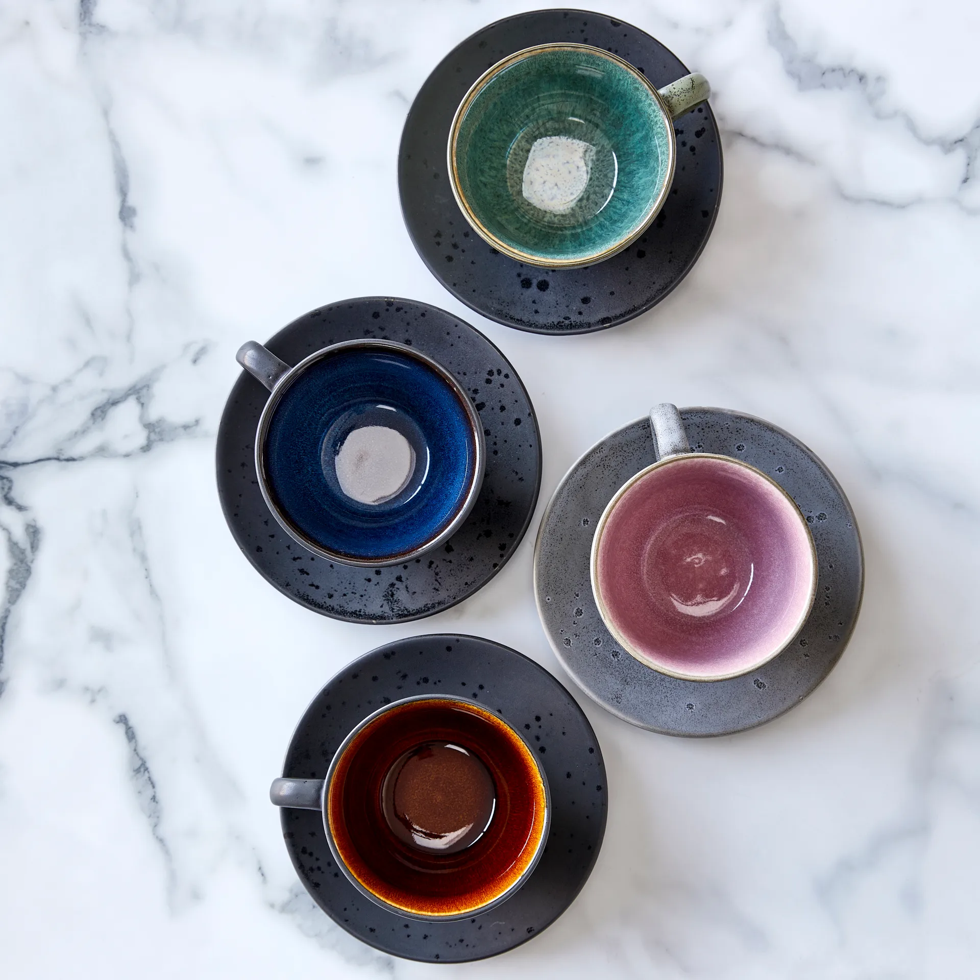 Bitz cup with saucer black, Amber Bitz