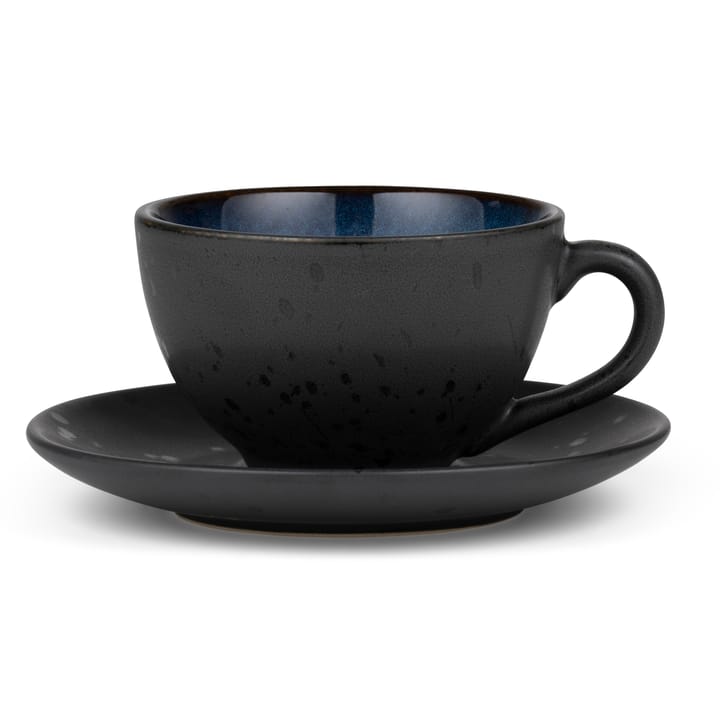 Bitz cup with saucer black - Dark blue - Bitz