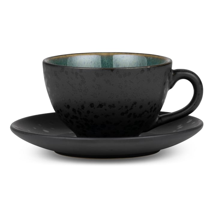 Bitz cup with saucer black - Green - Bitz