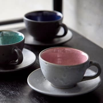 Bitz cup with saucer grey - Pink - Bitz