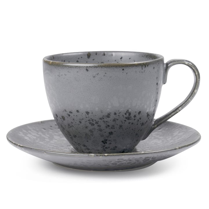 Bitz cup with saucer - Grey - Bitz