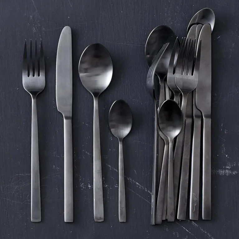 Bitz cutlery 16 pieces, Black Bitz