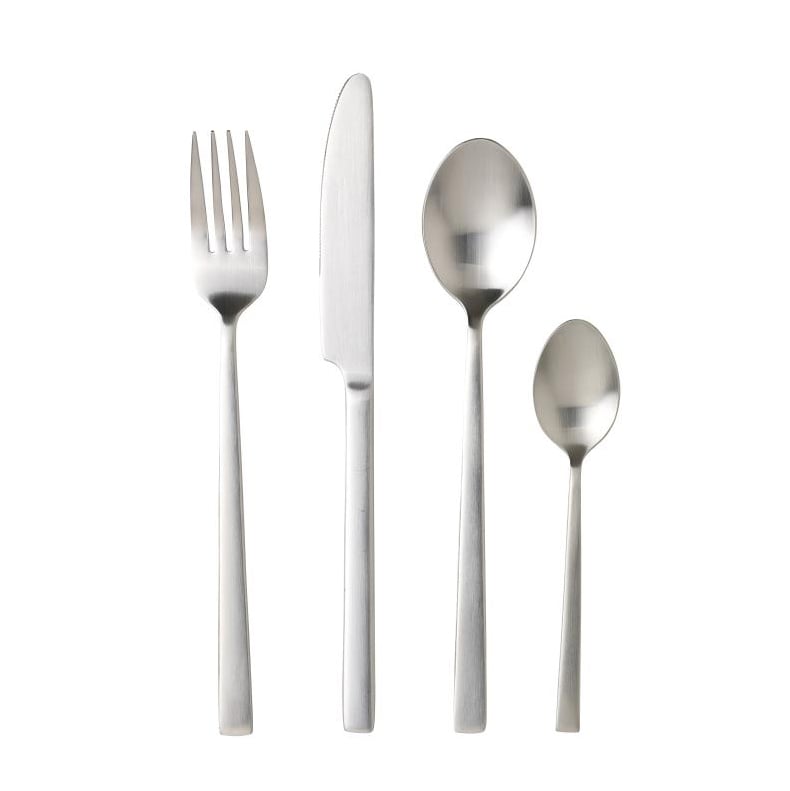 Bitz cutlery 16 pieces Stainless steel | Scandinavian Design | Cutlery sets | Silver-coloured