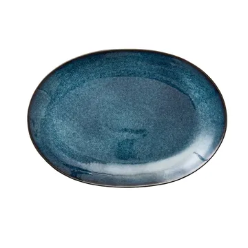 Bitz dish oval 25x36 cm - Black-dark blue - Bitz