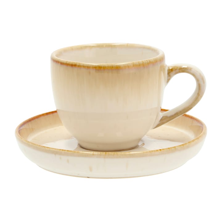 Bitz espresso cup with saucer 7 cl - Cream white - Bitz