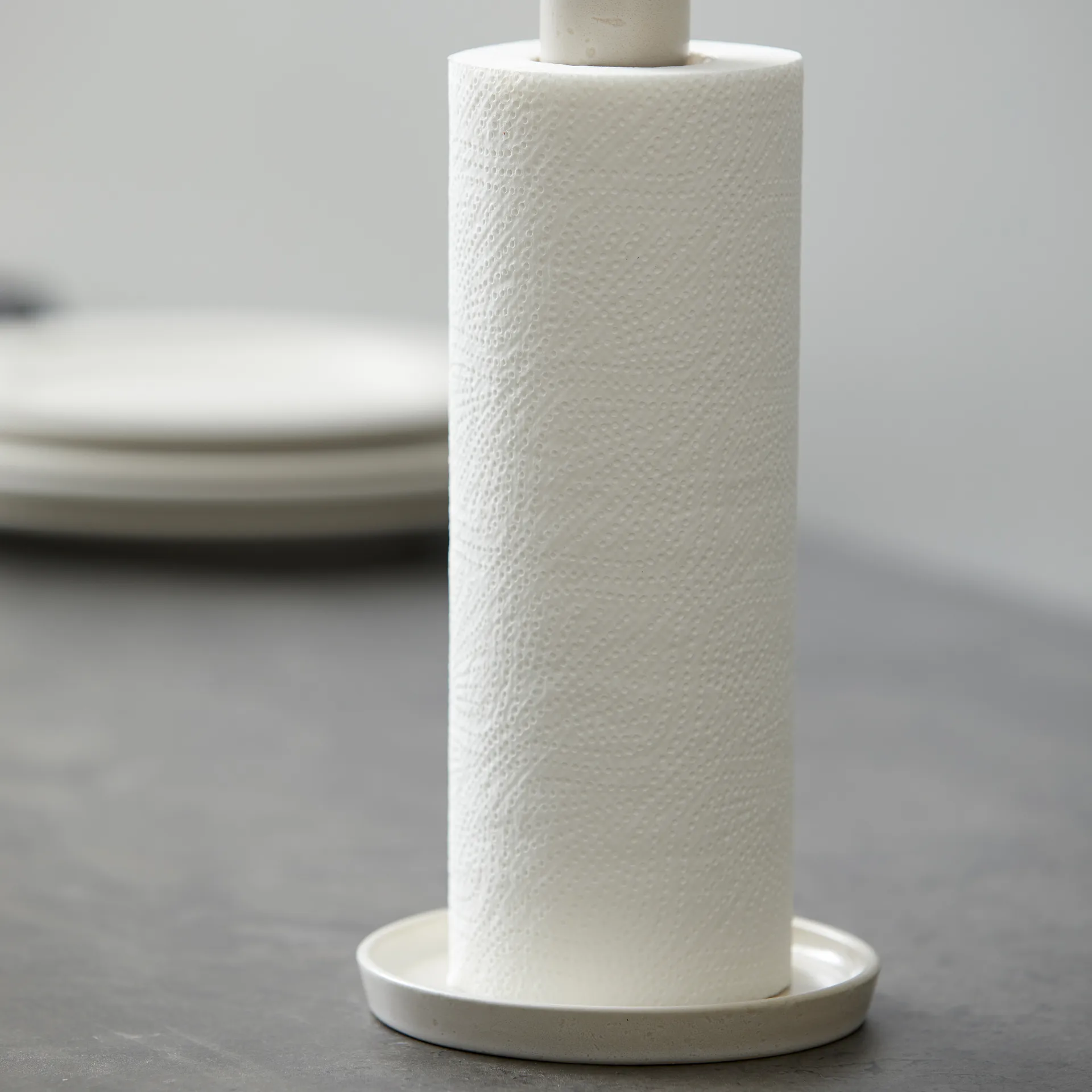 Bitz kitchen roll holder matte, matte off white Bitz