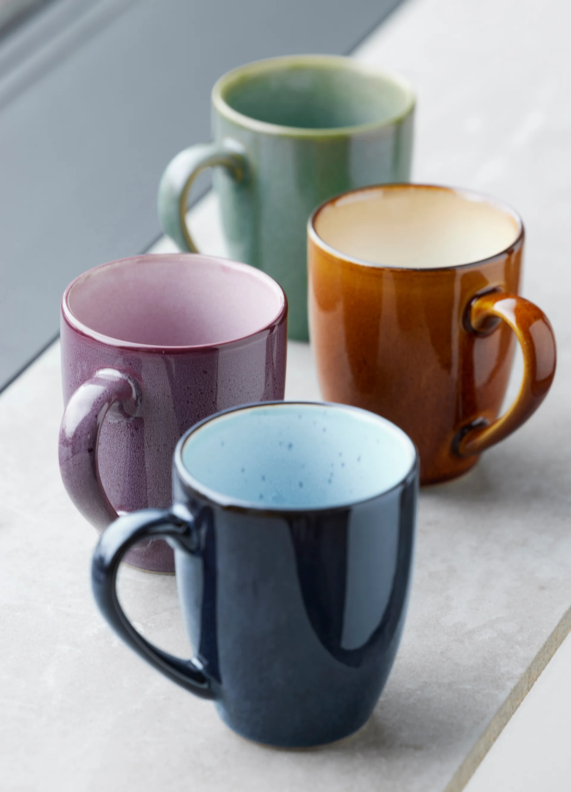 Bitz mug 30 cl, Dark green-light green Bitz
