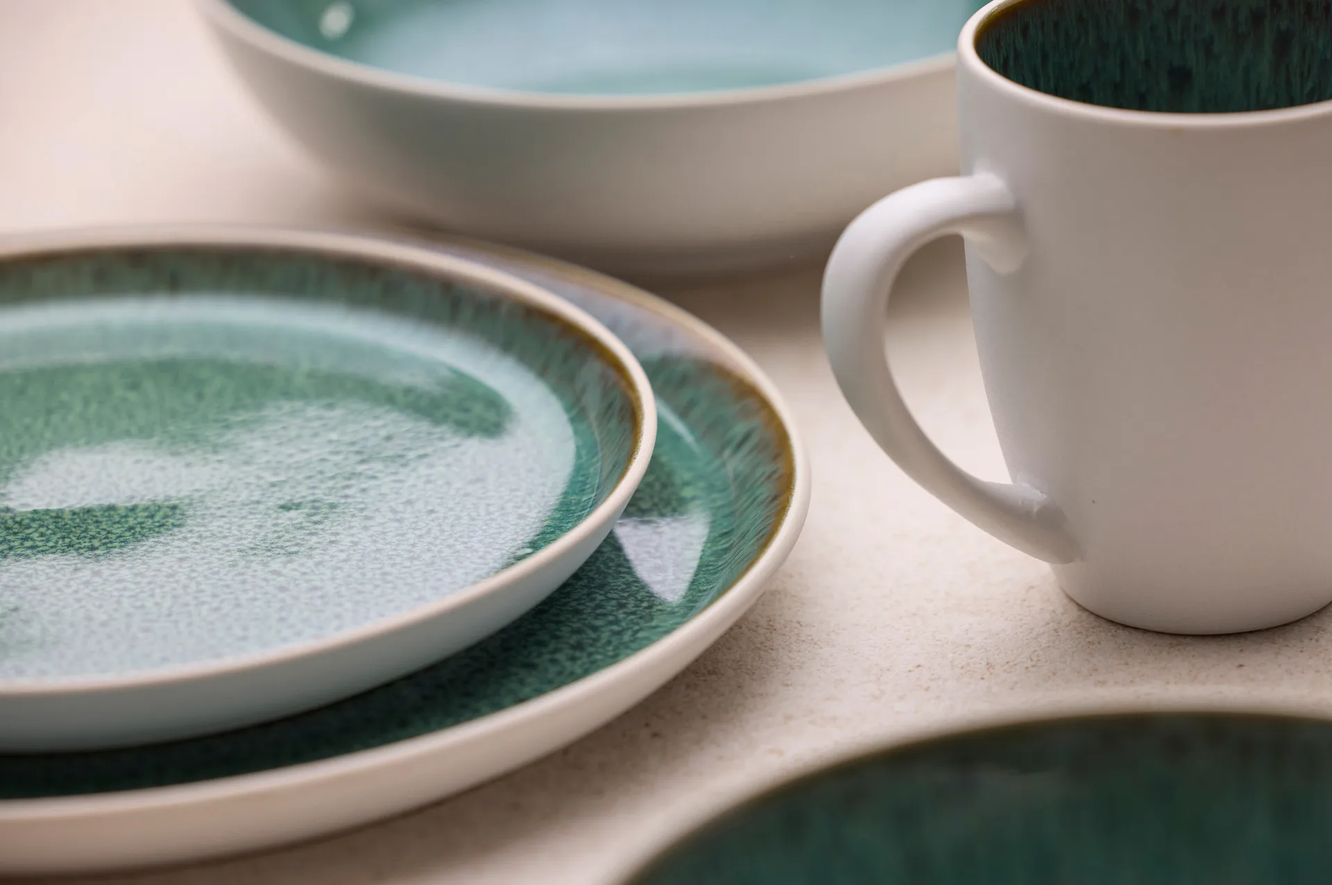 Bitz mug gastro 30 cl, White-green Bitz