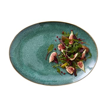 Bitz oval saucer 45x34 cm - Black-green - Bitz