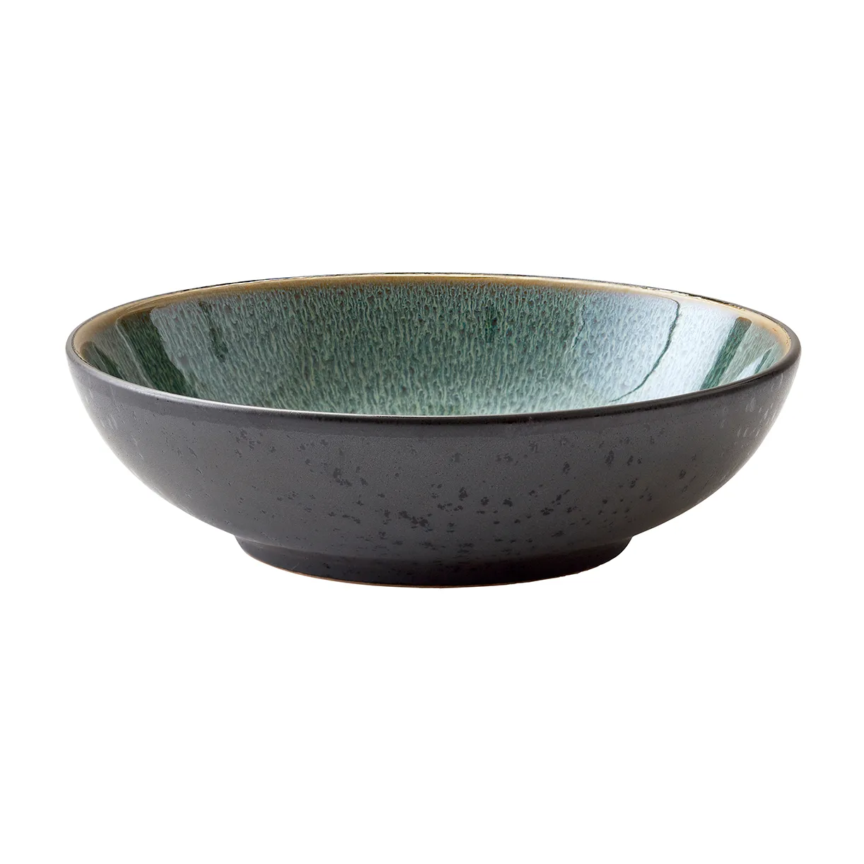 Bitz pasta bowl o20 cm black black-green | Scandinavian Design | Deep plates | Black