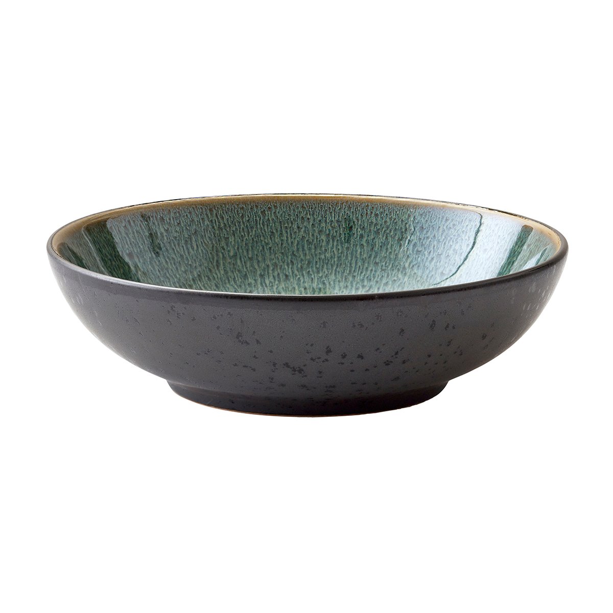 Bitz pasta bowl o20 cm black black-green | Scandinavian Design | Deep plates | Black