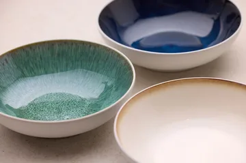 Bitz pasta bowl gastro Ø20 cm - White-dark blue - Bitz