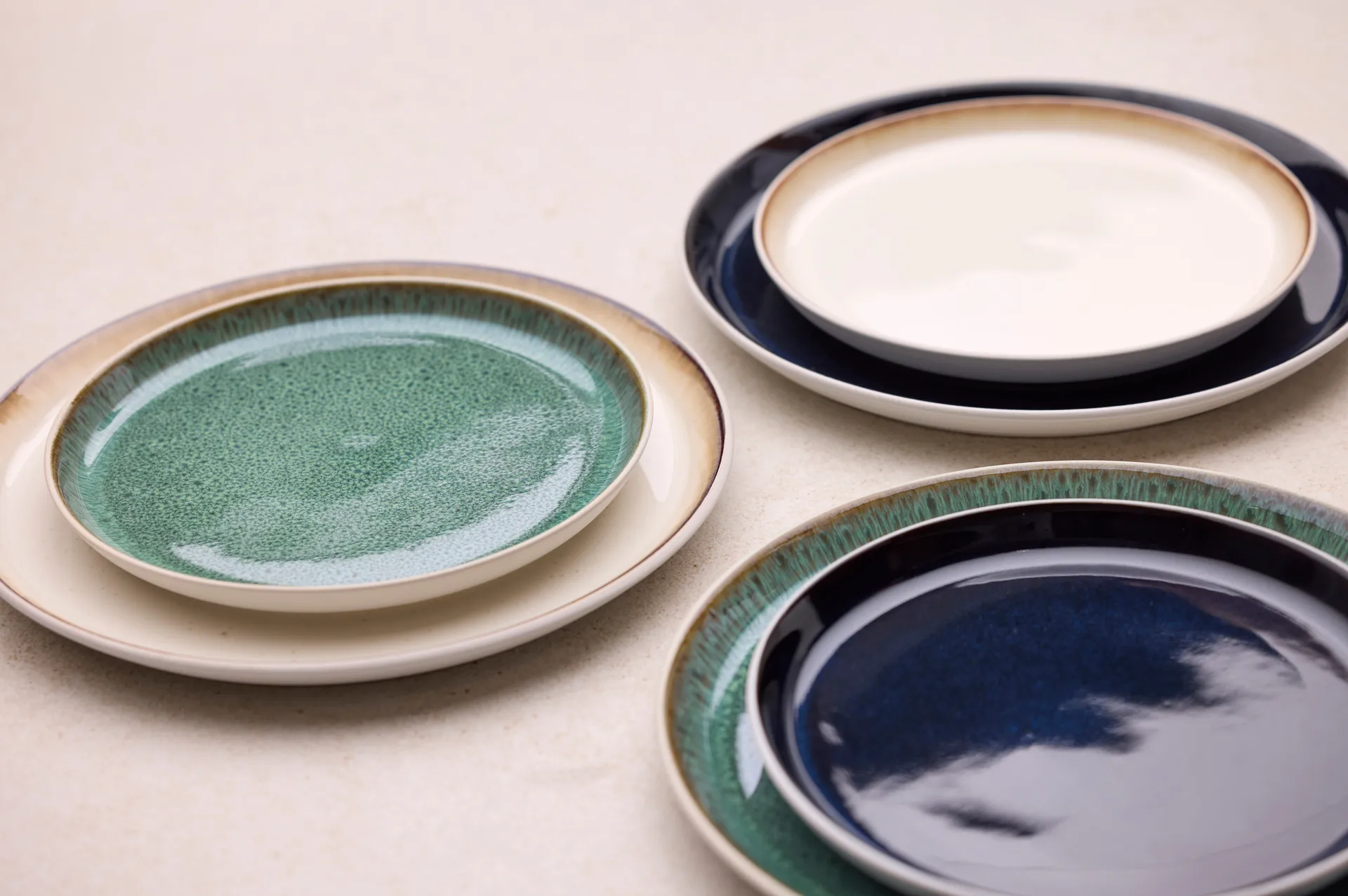 Bitz plate gastro Ø 21 cm, White-Pike White Bitz