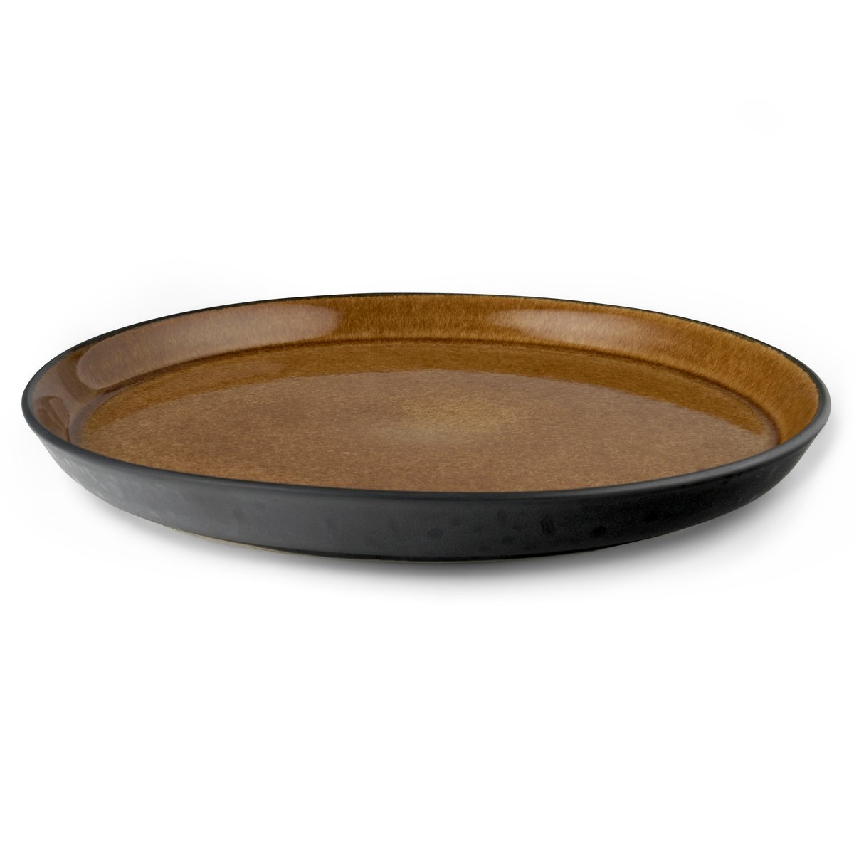 Bitz plate gastro o27 cm Black-amber | Scandinavian Design | Dinner plates | Orange