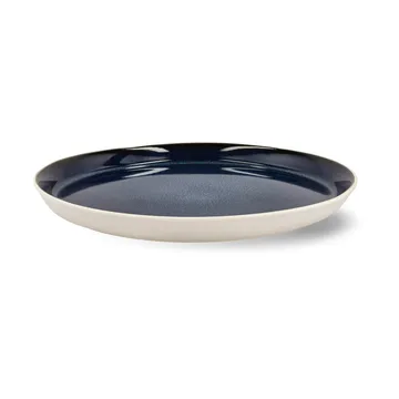 Bitz plate gastro Ø27 cm - White-dark blue - Bitz