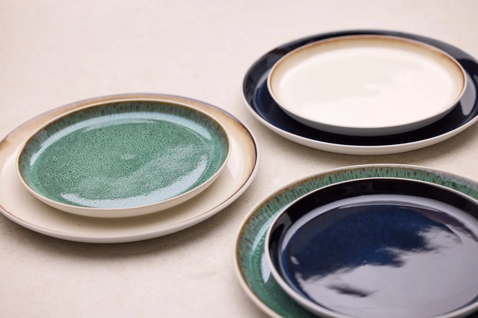 Bitz plate gastro Ø27 cm, White-pike white Bitz