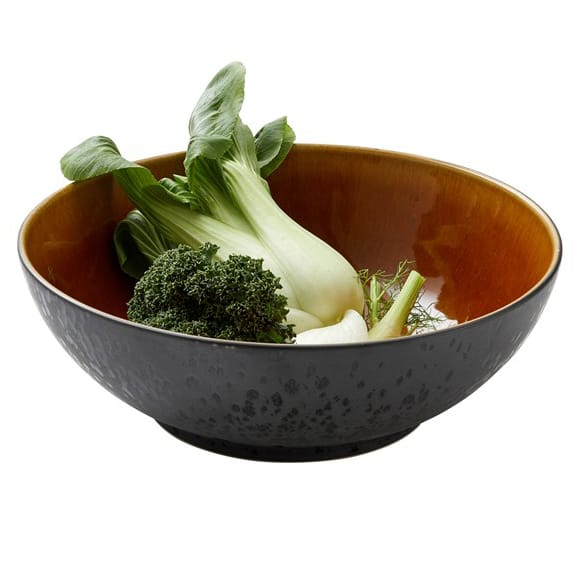 Bitz salad bowl Ø30 cm - Black-amber - Bitz