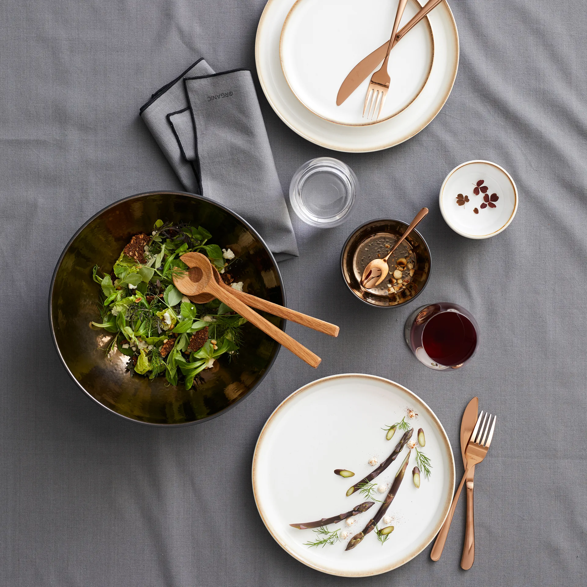 Bitz salad bowl Ø30 cm, Black-bronze Bitz