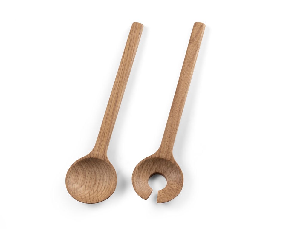 Bitz salad utensils 24 cm Oak | Scandinavian Design | Salad servers | Brown