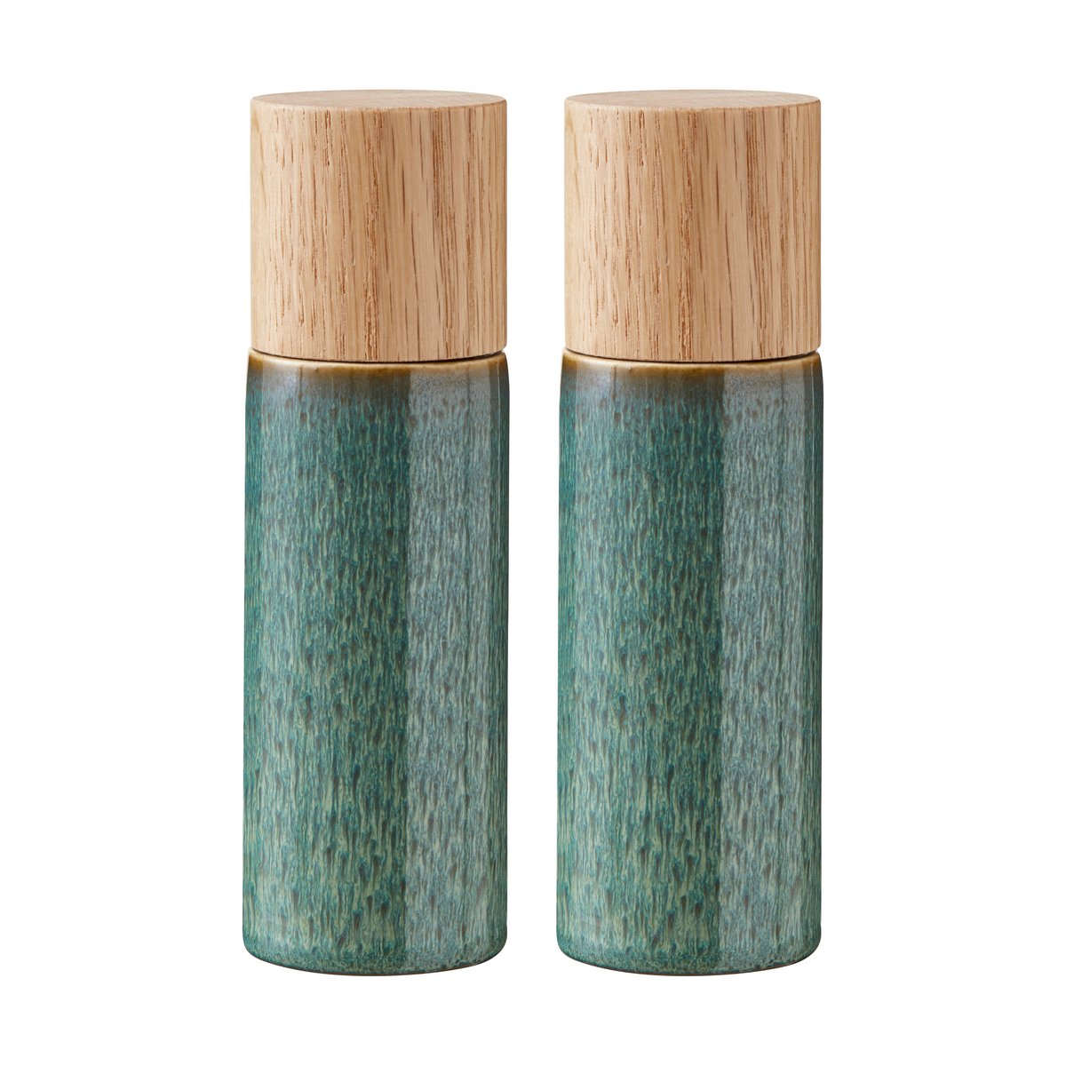 Bitz Salt - & Pepper Grinder 17 cm 2 pieces Green | Scandinavian Design | Salt & pepper grinders | Green