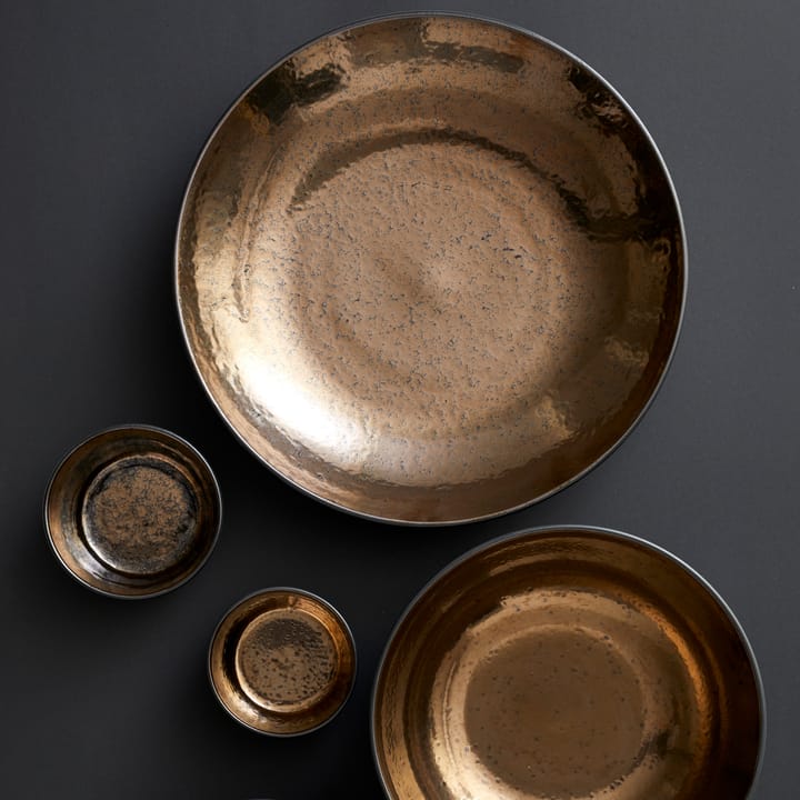 Bitz saucer Ø 40 cm black, Black-bronze Bitz
